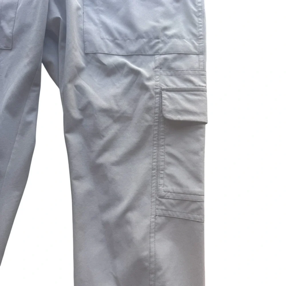 Athleta‎ Chelsea Cargo Pants Women 4 Grey Zip Pockets Athleisure Active Yoga - Picture 3 of 8